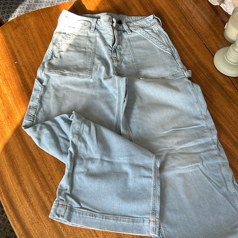 American eagle wide leg carpenters Jean